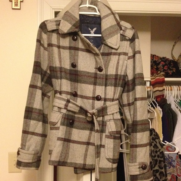 AE Plaid Winter Coat