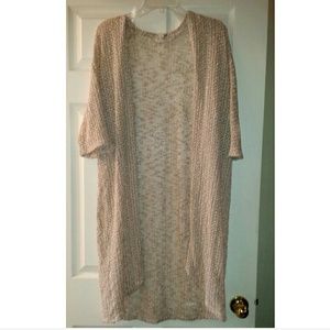 Long knitted cardigan