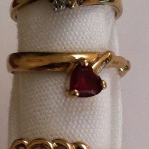 14k gold ring heart with new box valentine