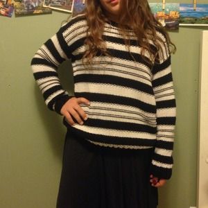 B&W striped sweater