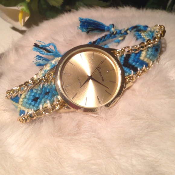 🆑Knitted Turquoise Watch