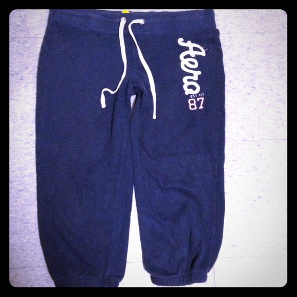 Aeropostale Pants - Aeropostale Sweat pants Navy Blue Large