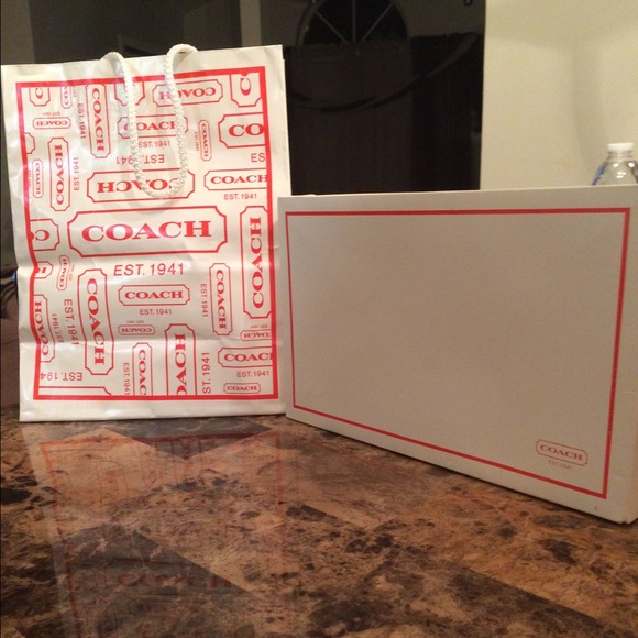 Coach shopping bag one large one small  + giftbox
