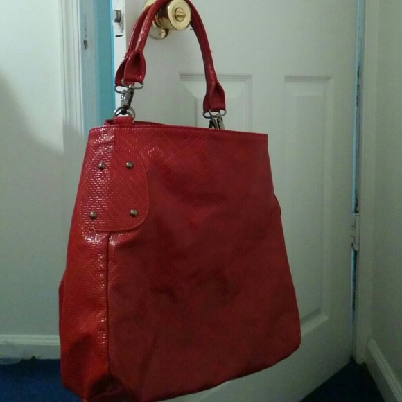 Candy red large purse!