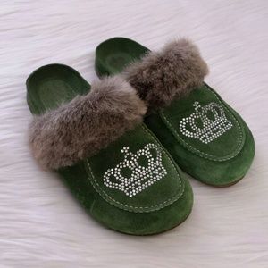 Juicy Couture Faux-Fur Clogs
