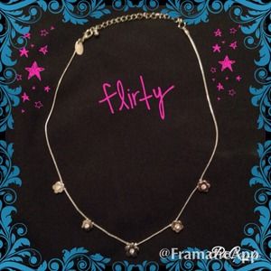 Lia Sophia Silver Flower Necklace