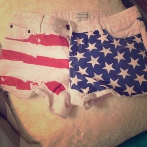 Forever 21 flag shorts