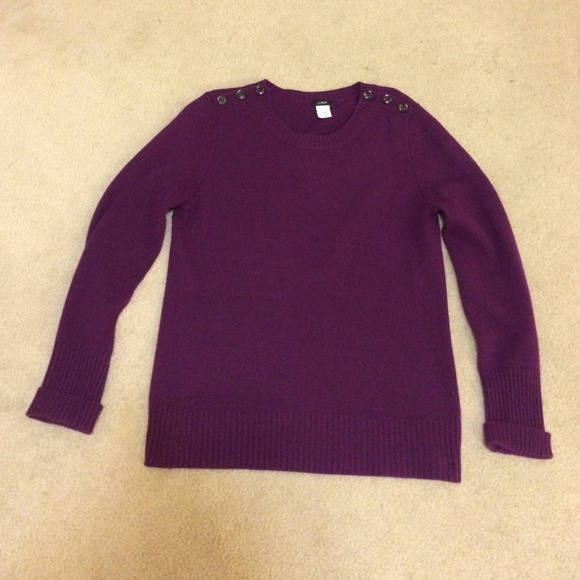 Purple wool J. Crew sweater