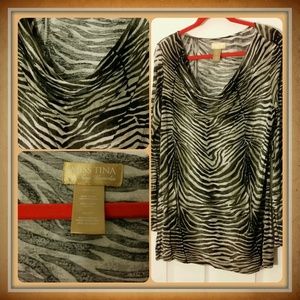 Miss Tina (Knowles) Animal Print Tunic