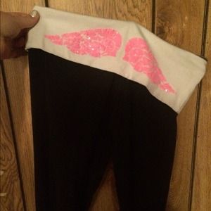 Victorias Secret/Pink yoga fold over leggings