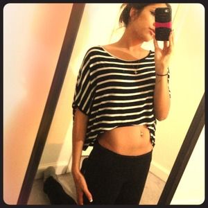Striped crop top