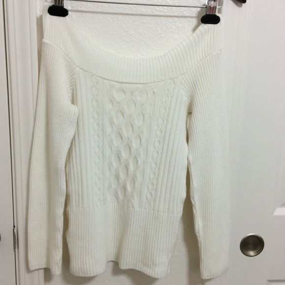 Classy White Sweater Top
