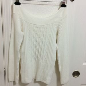 Classy White Sweater Top