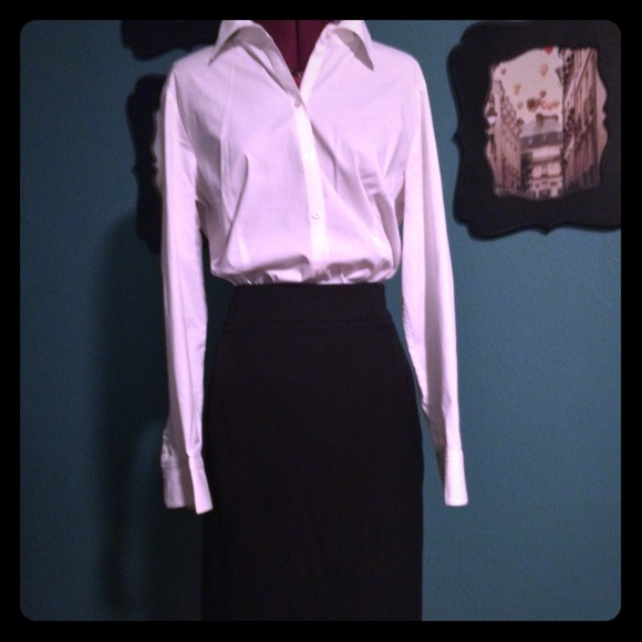 WHBM Black Pencil Skirt