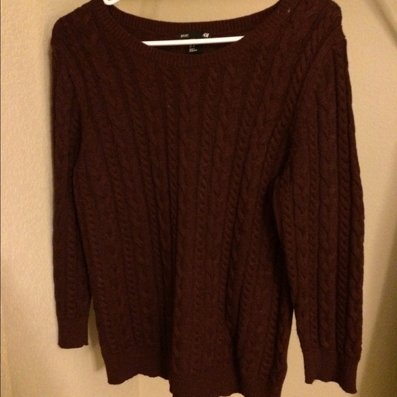 Cable knit sweater