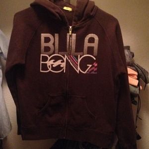 Brown bills bong Zip up hoodie