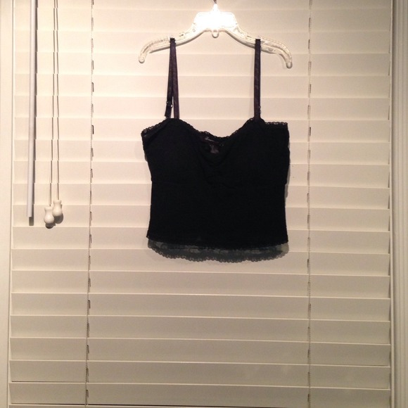 Laced floral bralette top