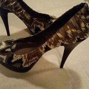 Aldo brown/ beige black stiletto