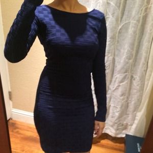 Topshop Navy Bodycon