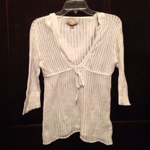 Love Lola sheer white sweater