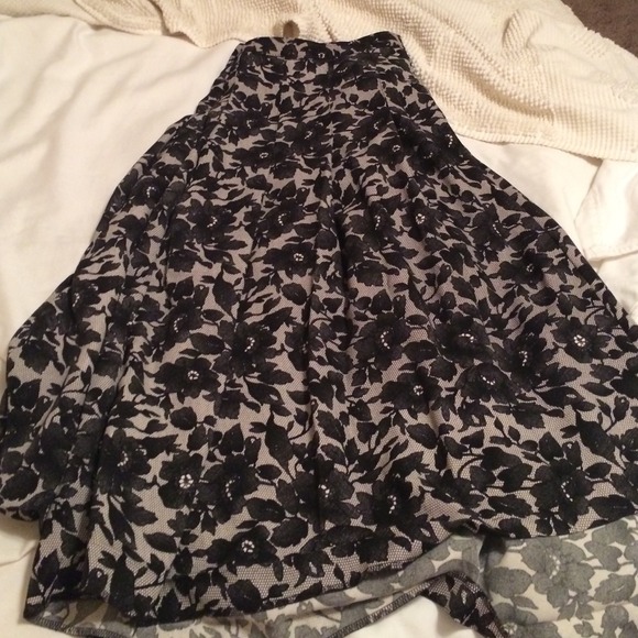 Black and grey skirt