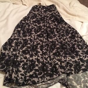 Black and grey skirt
