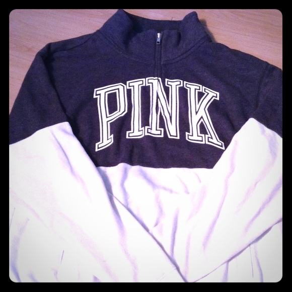 Vs PINK quarter zip sweater