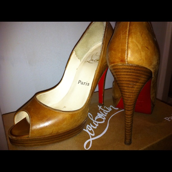 Christian Louboutin shoes w/ platform, 5 1/2" heel