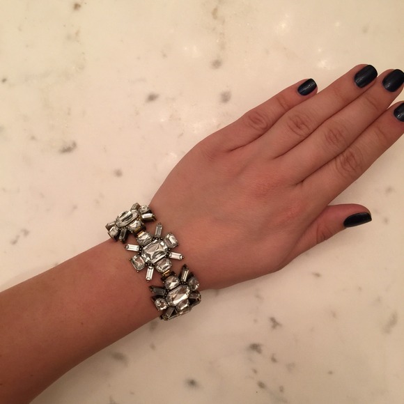 Rhinestone statement bracelet