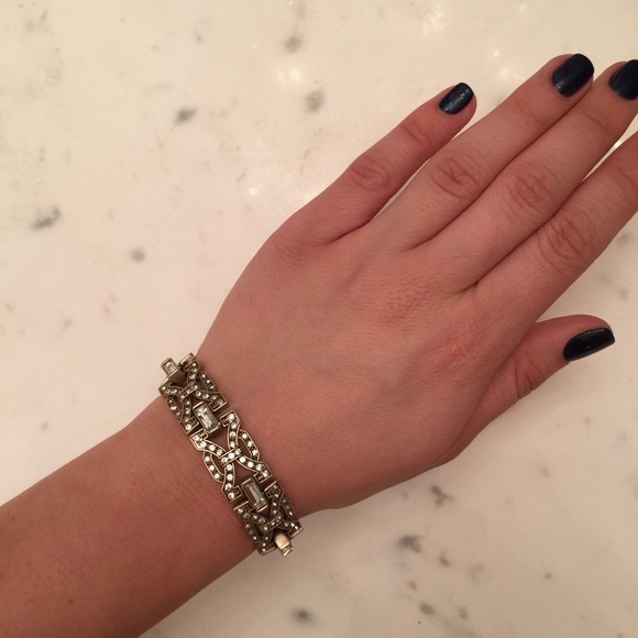 Art Deco rhinestone bracelet