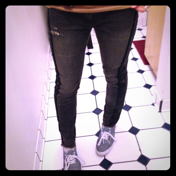 Sequin Striped Free People Jeans