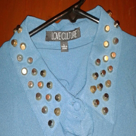 Teal long sleeve dress shirt