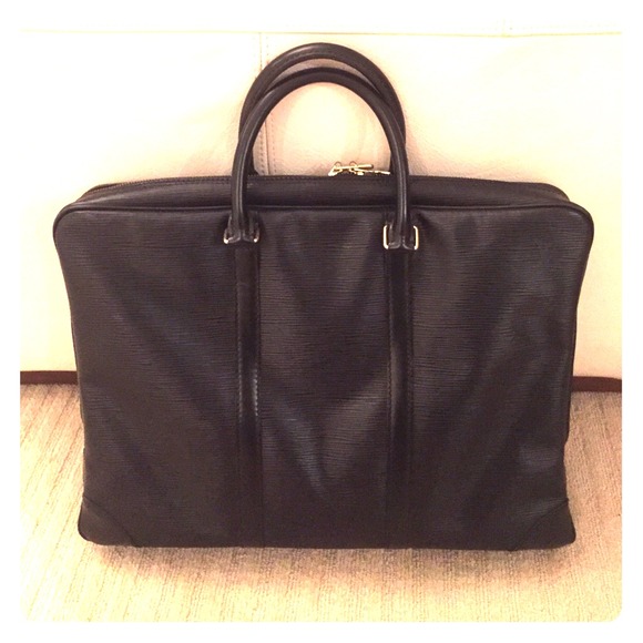 Authentic Louis Vuitton zipper briefcase Epi - Picture 1 of 7