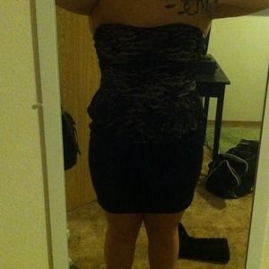Black lace dress
