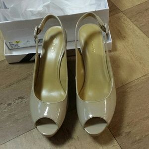 Nine west Never used wedge patent leather