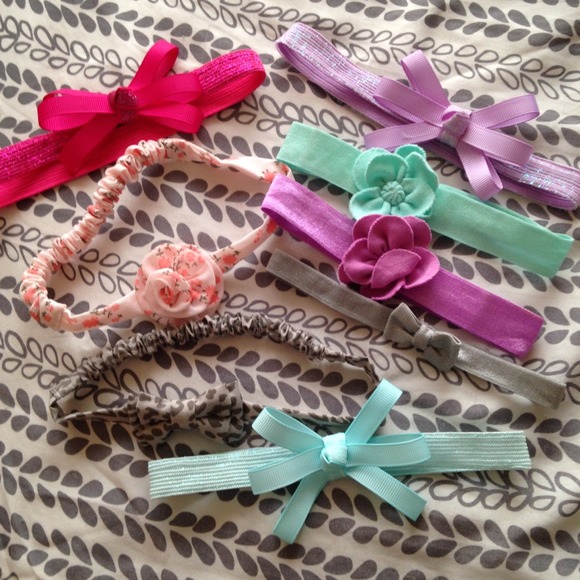 Bundle of baby girl headbands