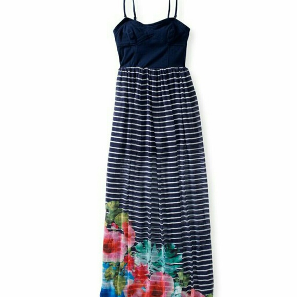 Floral Maxi Dress Bundle W/ Jean Jacket @beb0501