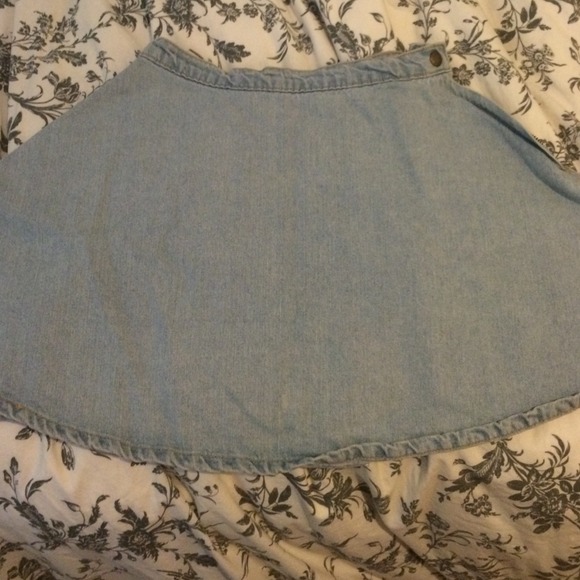 denim circle skirt