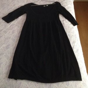 Black sweater dress