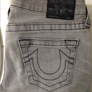 Grey True Religion Jeans Sz 27