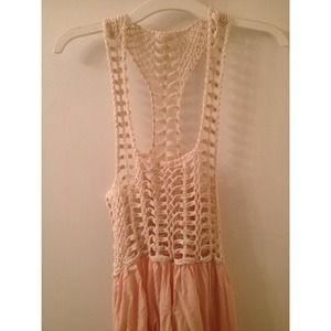 LF High/Low Crochet Dress