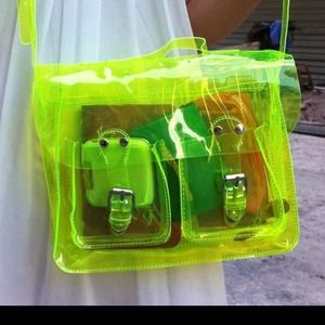 New Clear Yellow Jelly Cross body