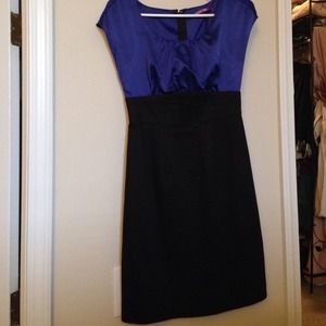 Royal blue Satin top dress