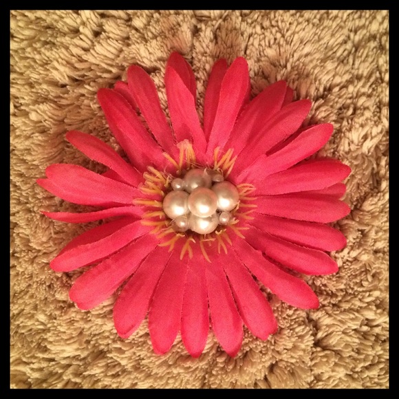 ⚜2-For-$10⚜ Pink Pearl-Embellished Flower - Picture 2 of 3