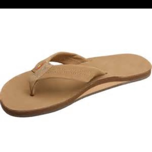 Men's rainbow flip flops