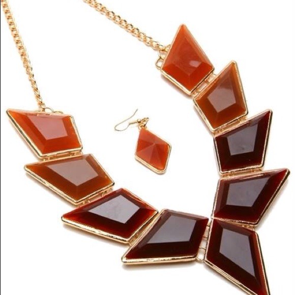Ombré Brown Necklace Set