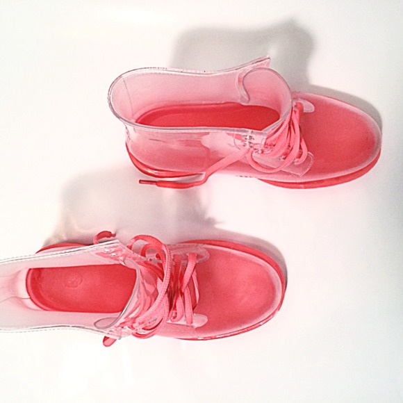 Pink Jelly Fashion Boots