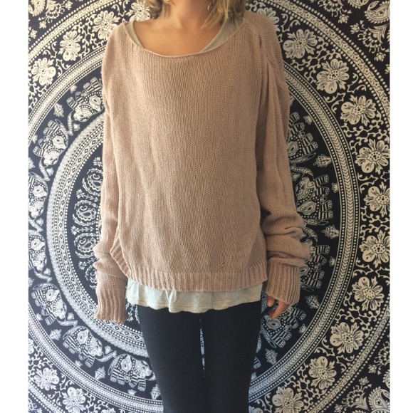 Brandy Melville Tan Sweater