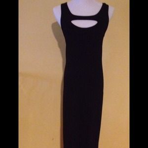 Stunning full length black dress