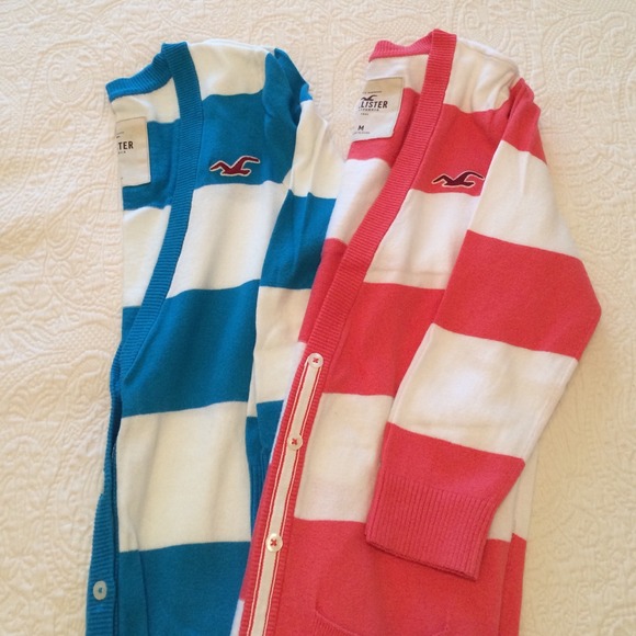 TWO Hollister 3/4 length sleeve cardigans